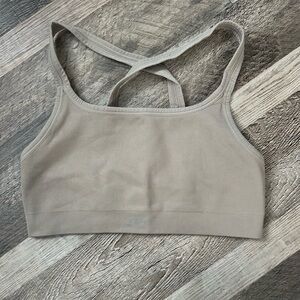 SET Active Light Gray Sports Bra with Racerback